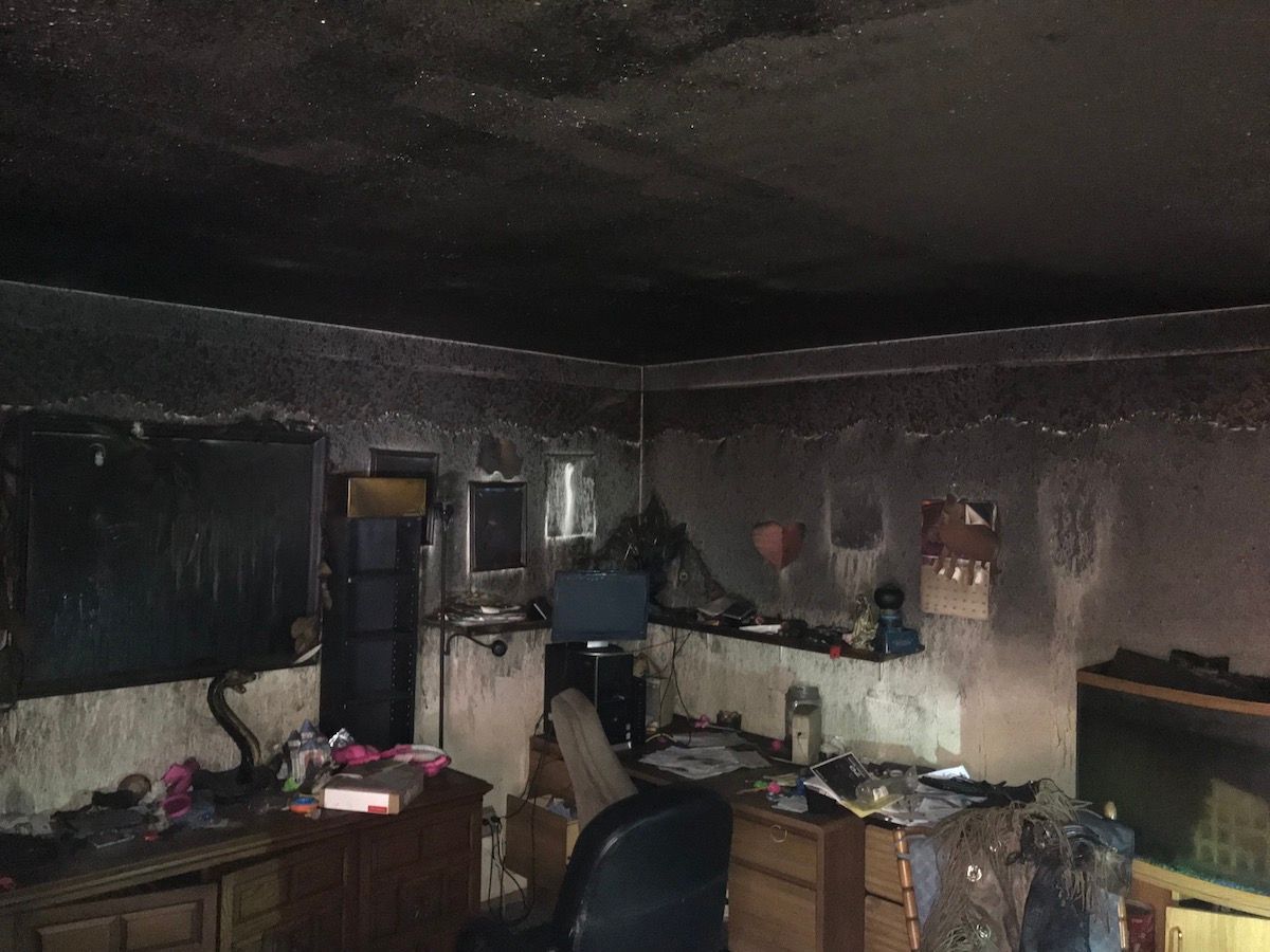 Fire damage before — project 4