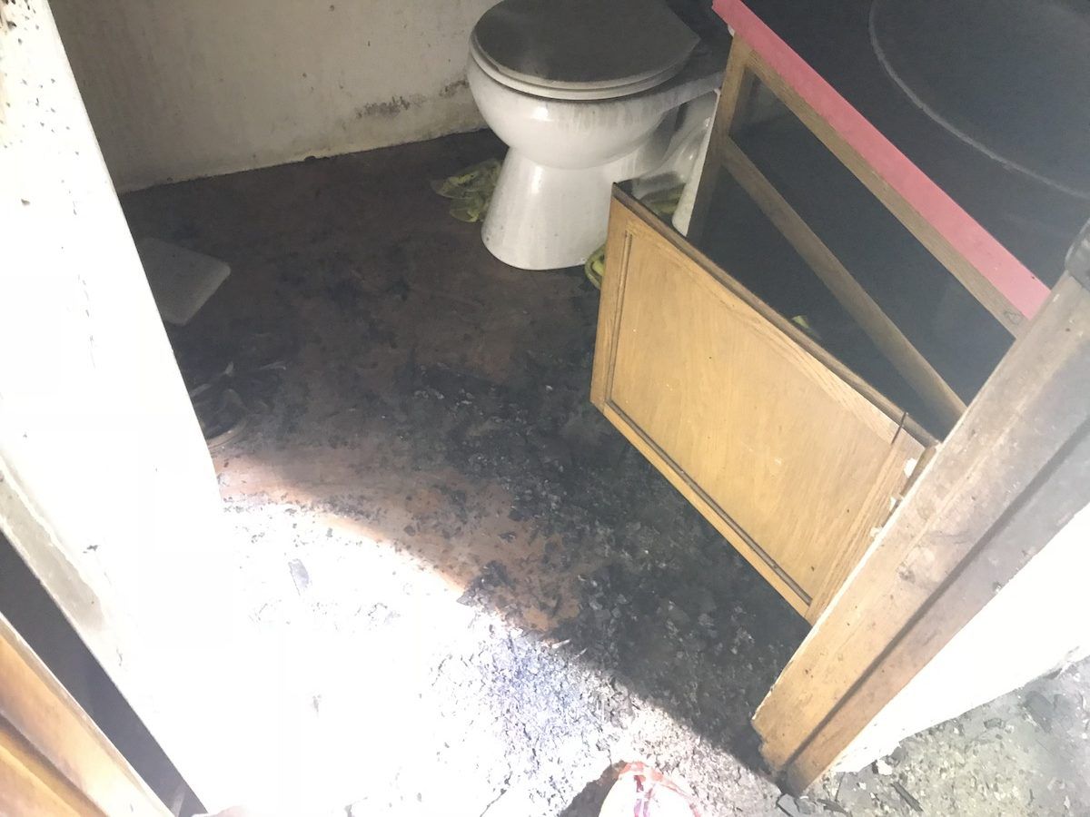 Fire damage before — project 5