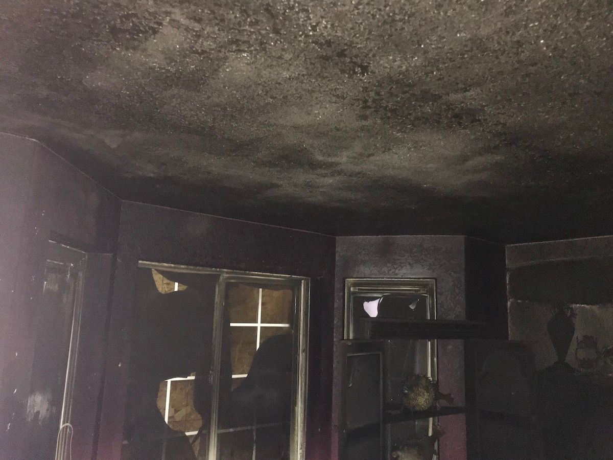 Fire damage before — project 6