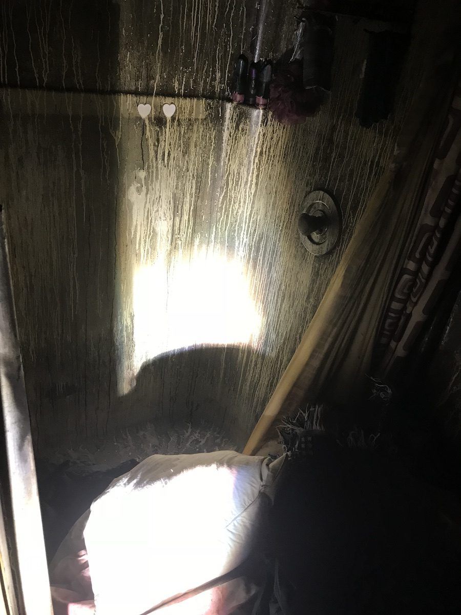 Fire damage before — project 8